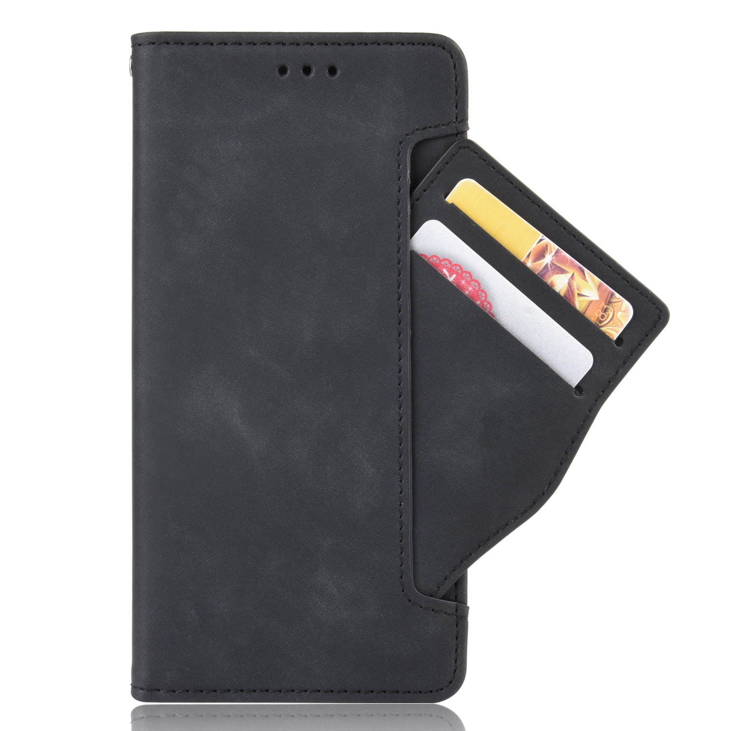 Flip Cover For Huawei Y6P Retro [Doka Slot Flip Leather Case] Wallet Case