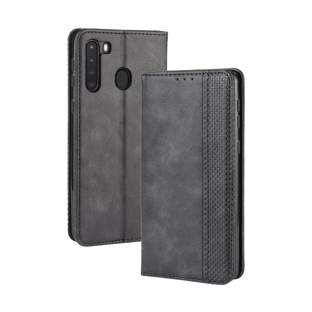 New Shinwo - Wallet Case For Samsung Galaxy A21s [Flip Vintage Leather] Flip Cover