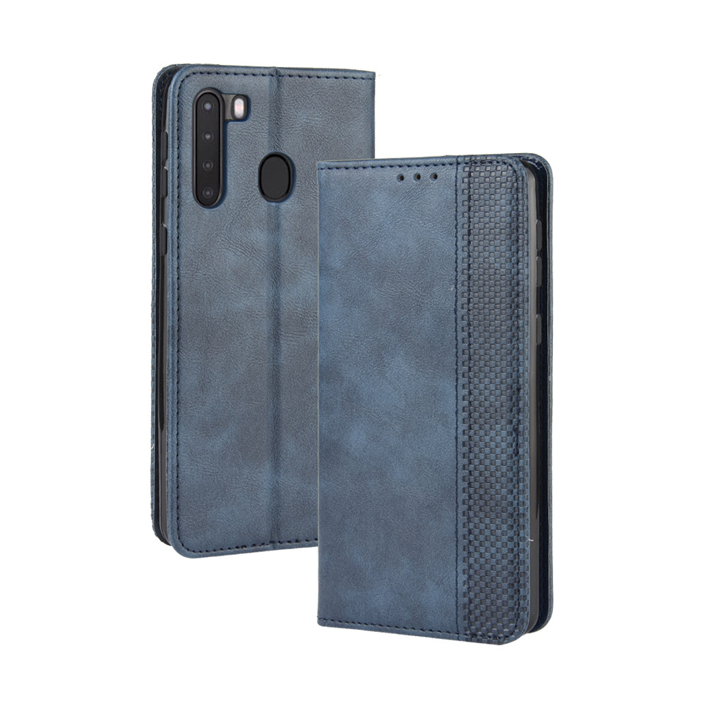 New Shinwo - Wallet Case For Samsung Galaxy A21s [Flip Vintage Leather] Flip Cover