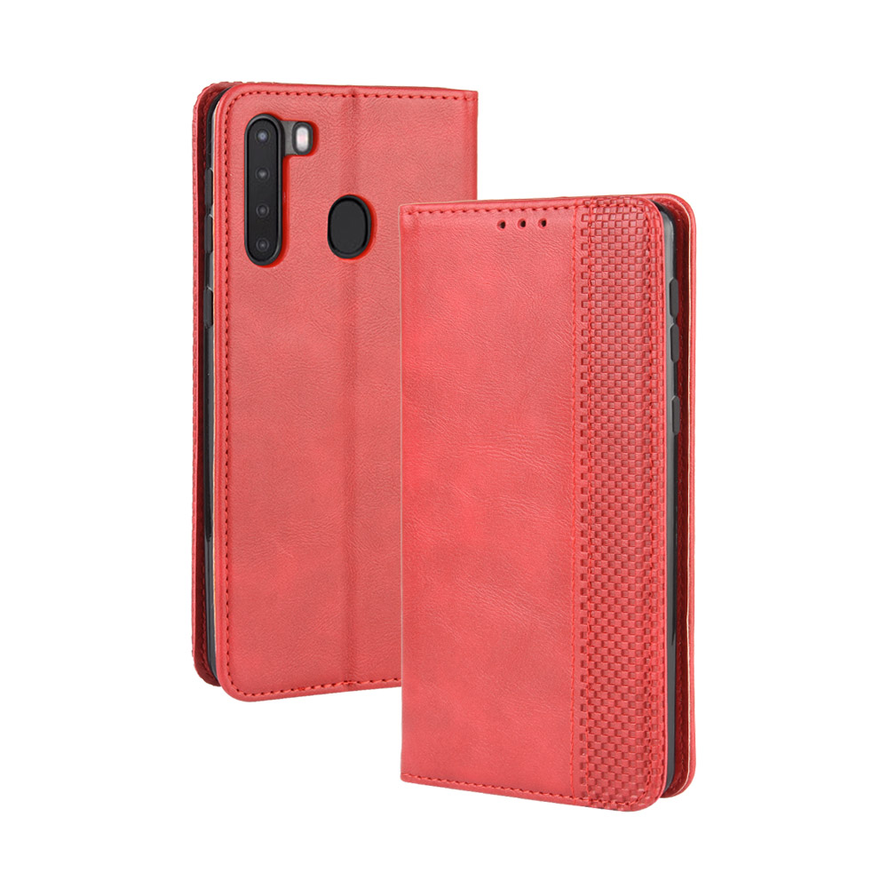 New Shinwo - Wallet Case For Samsung Galaxy A21s [Flip Vintage Leather] Flip Cover