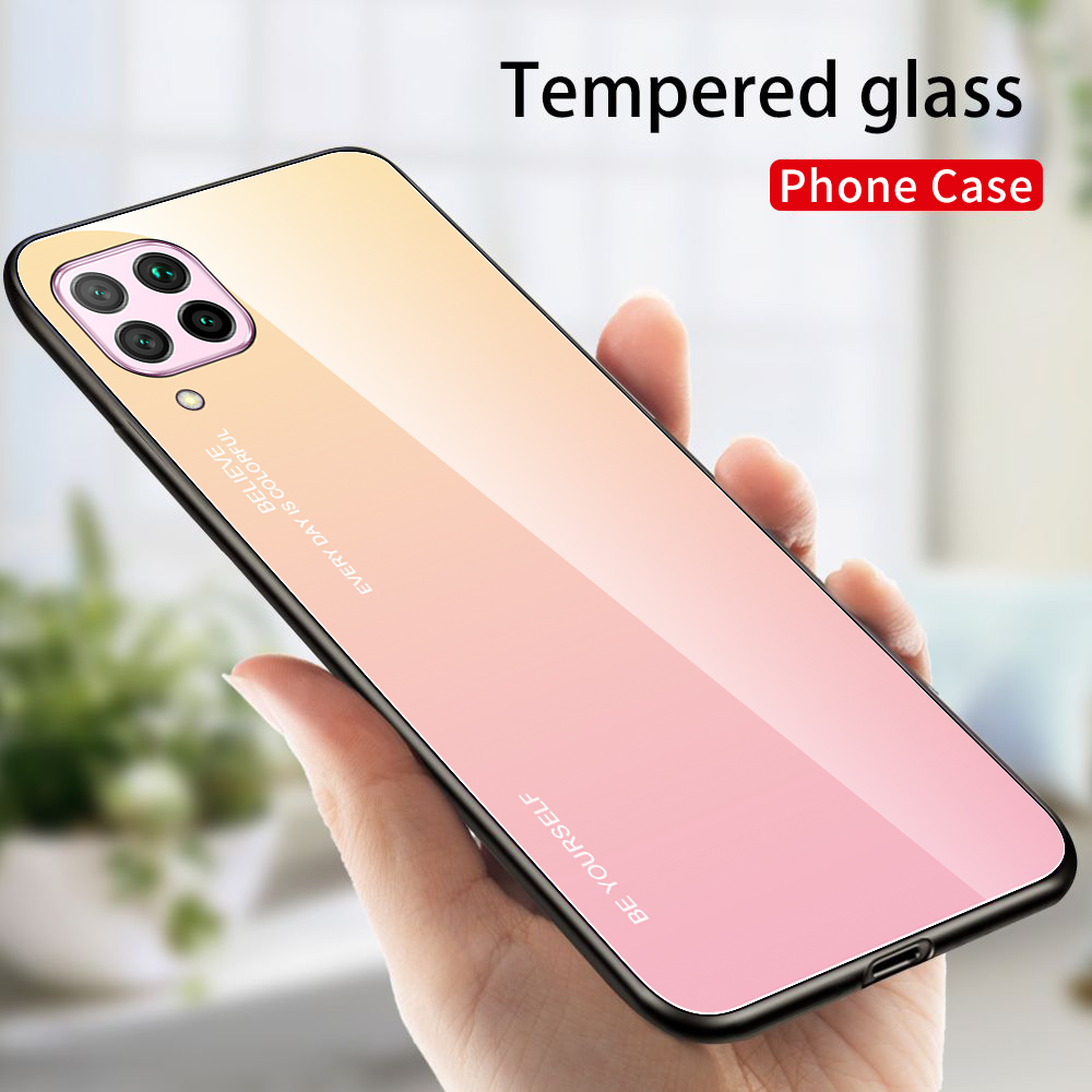 [1-Pack] Huawei Nova 7i Phone Case + [9H HD Clear Tempered Glass] Screen Protector