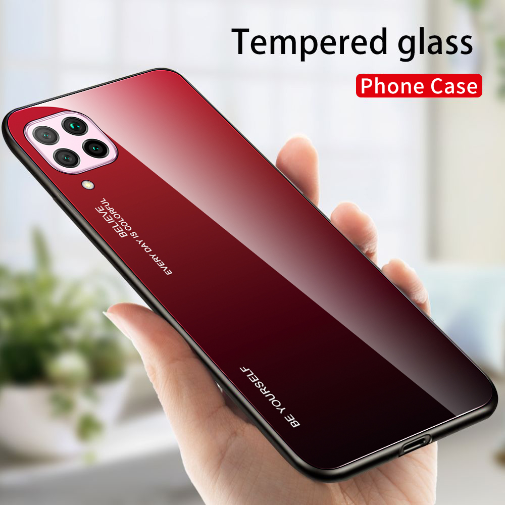 [1-Pack] Huawei Nova 7i Phone Case + [9H HD Clear Tempered Glass] Screen Protector