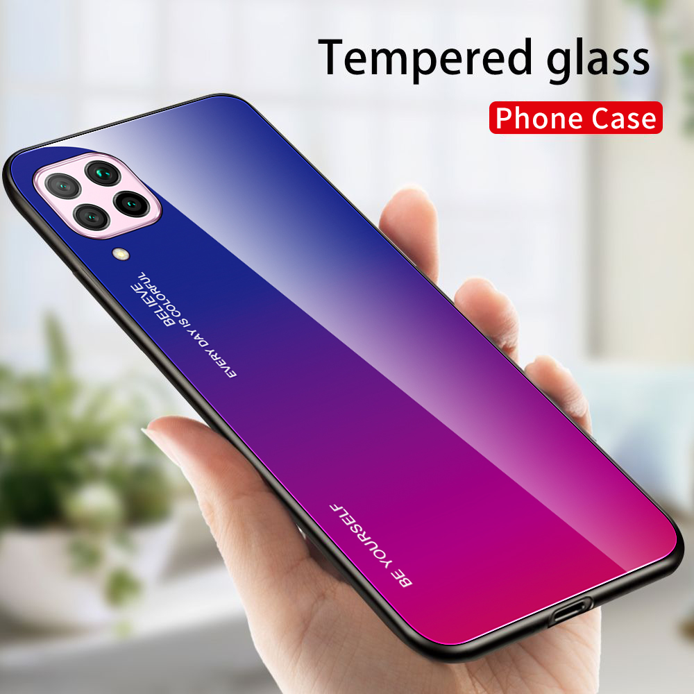 [1-Pack] Huawei Nova 7i Phone Case + [9H HD Clear Tempered Glass] Screen Protector