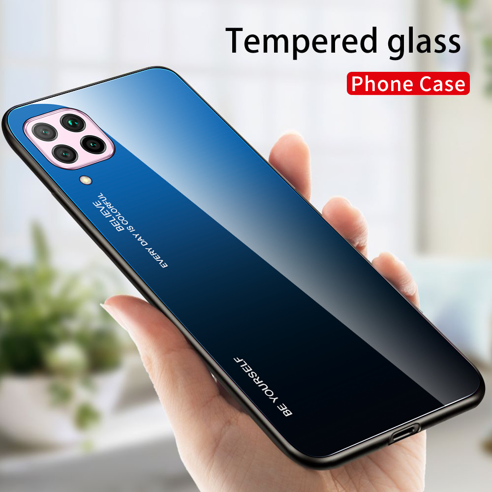 [1-Pack] Huawei Nova 7i Phone Case + [9H HD Clear Tempered Glass] Screen Protector