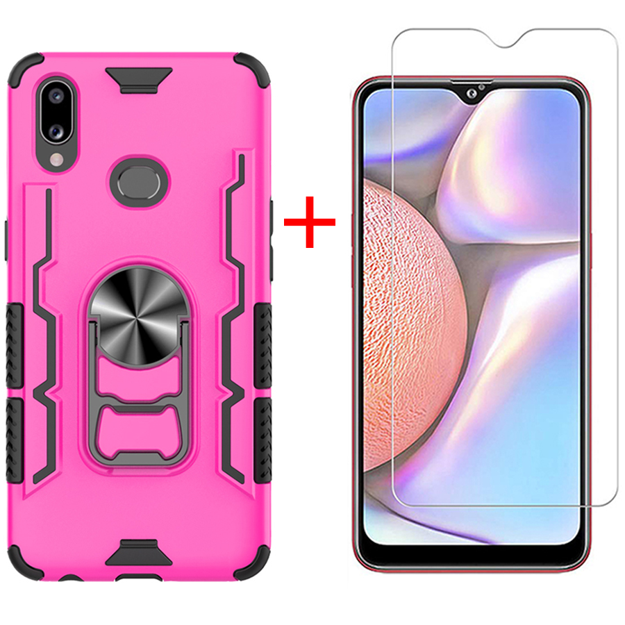 [1-Pack] Samsung Galaxy A10S Phone Case + [9H HD Clear Tempered Glass] Screen Protector