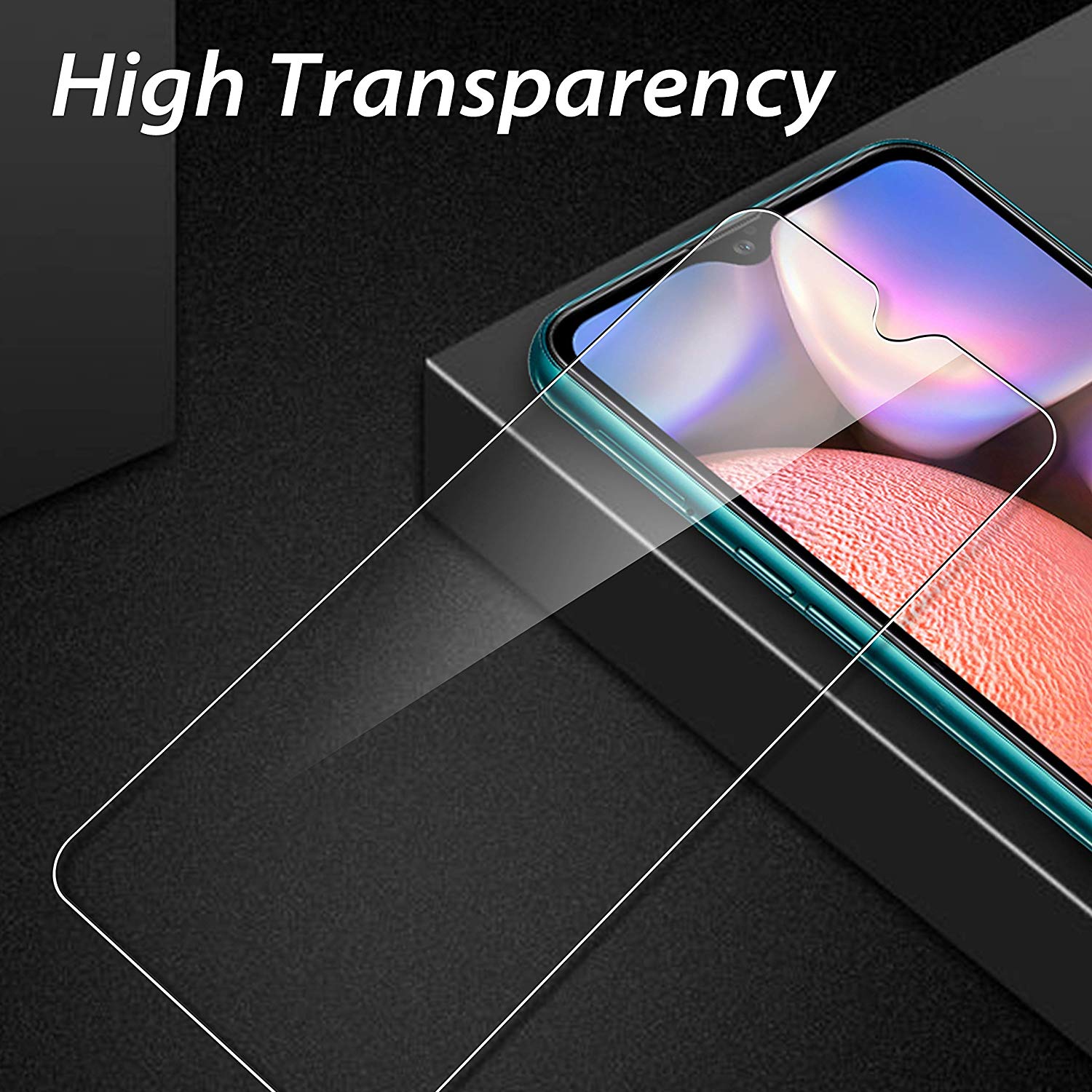 [1-Pack] Samsung Galaxy A10S Phone Case + [9H HD Clear Tempered Glass] Screen Protector