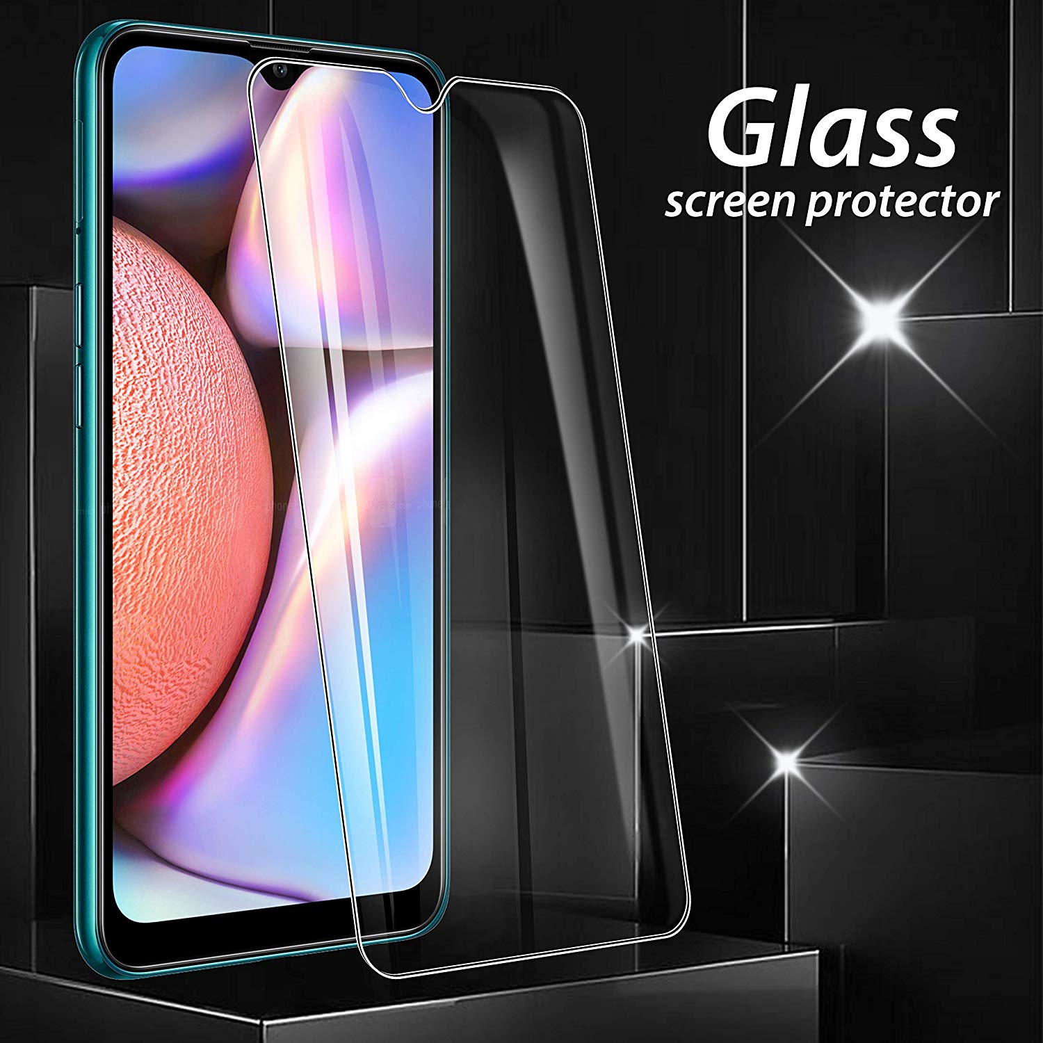 [1-Pack] Samsung Galaxy A10S Phone Case + [9H HD Clear Tempered Glass] Screen Protector