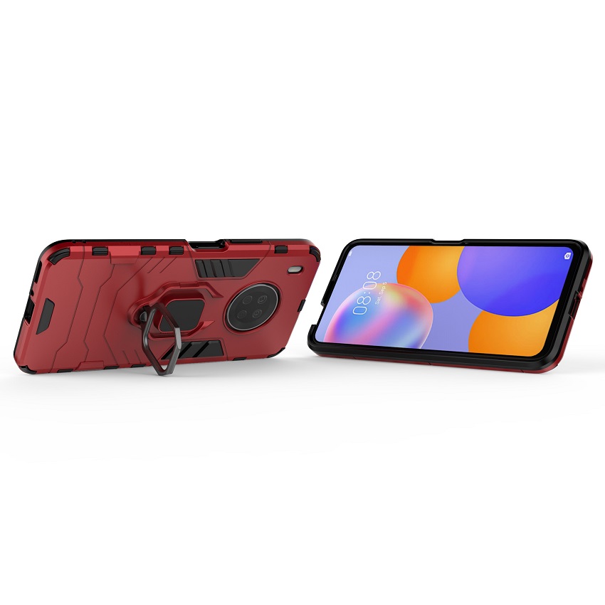 Phone Cover for Huawei Y9A, Armor TPU+PC Heavy Duty Metal Ring Grip Kickstand