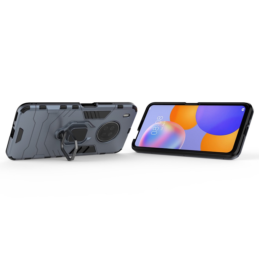Phone Cover for Huawei Y9A, Armor TPU+PC Heavy Duty Metal Ring Grip Kickstand