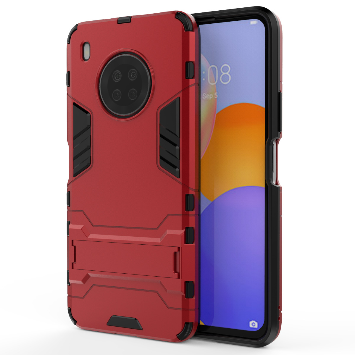 Phone Cover for Huawei Y9a 6.63&apos;&apos; Case Rugged Armor [Drop-protection] with Kickstand