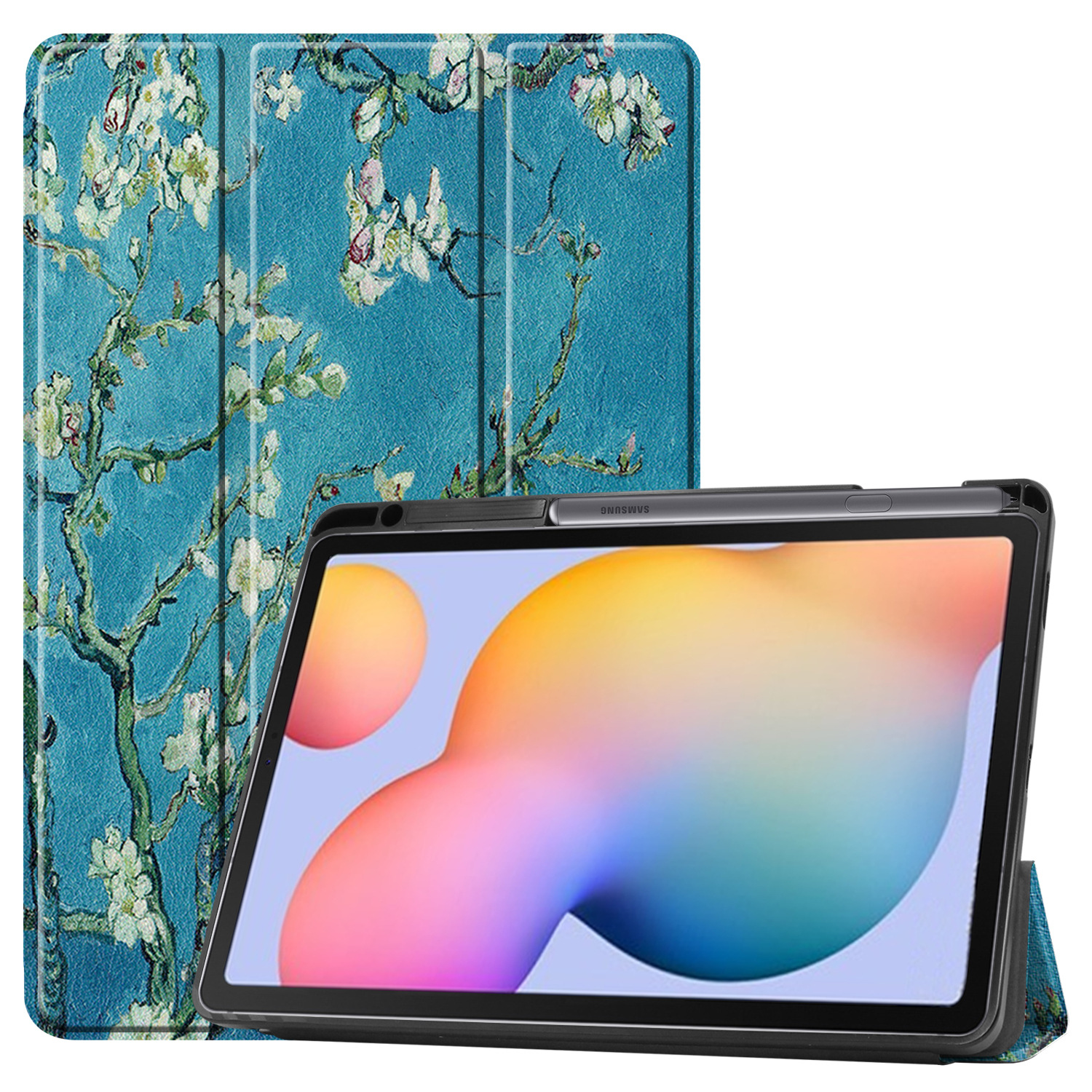 Tablet Case for Samsung Galaxy Tab S6 Lite Case PU Leather Smart Case with Stand