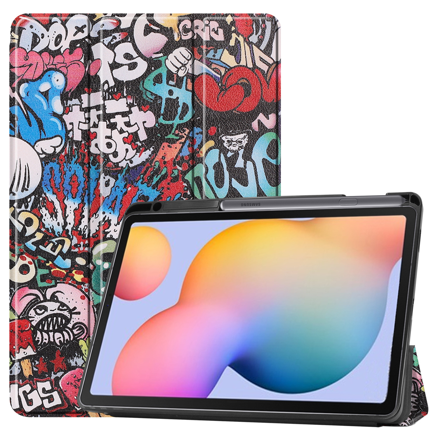 Tablet Case for Samsung Galaxy Tab S6 Lite Case PU Leather Smart Case with Stand