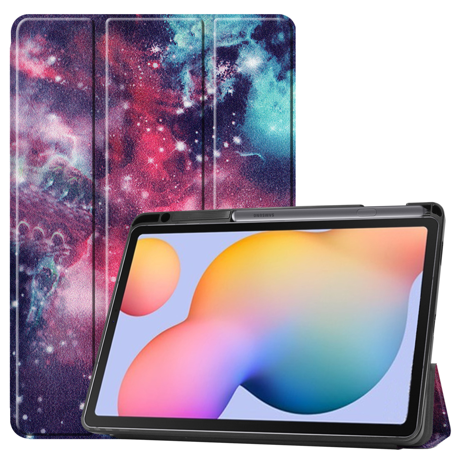Tablet Case for Samsung Galaxy Tab S6 Lite Case PU Leather Smart Case with Stand