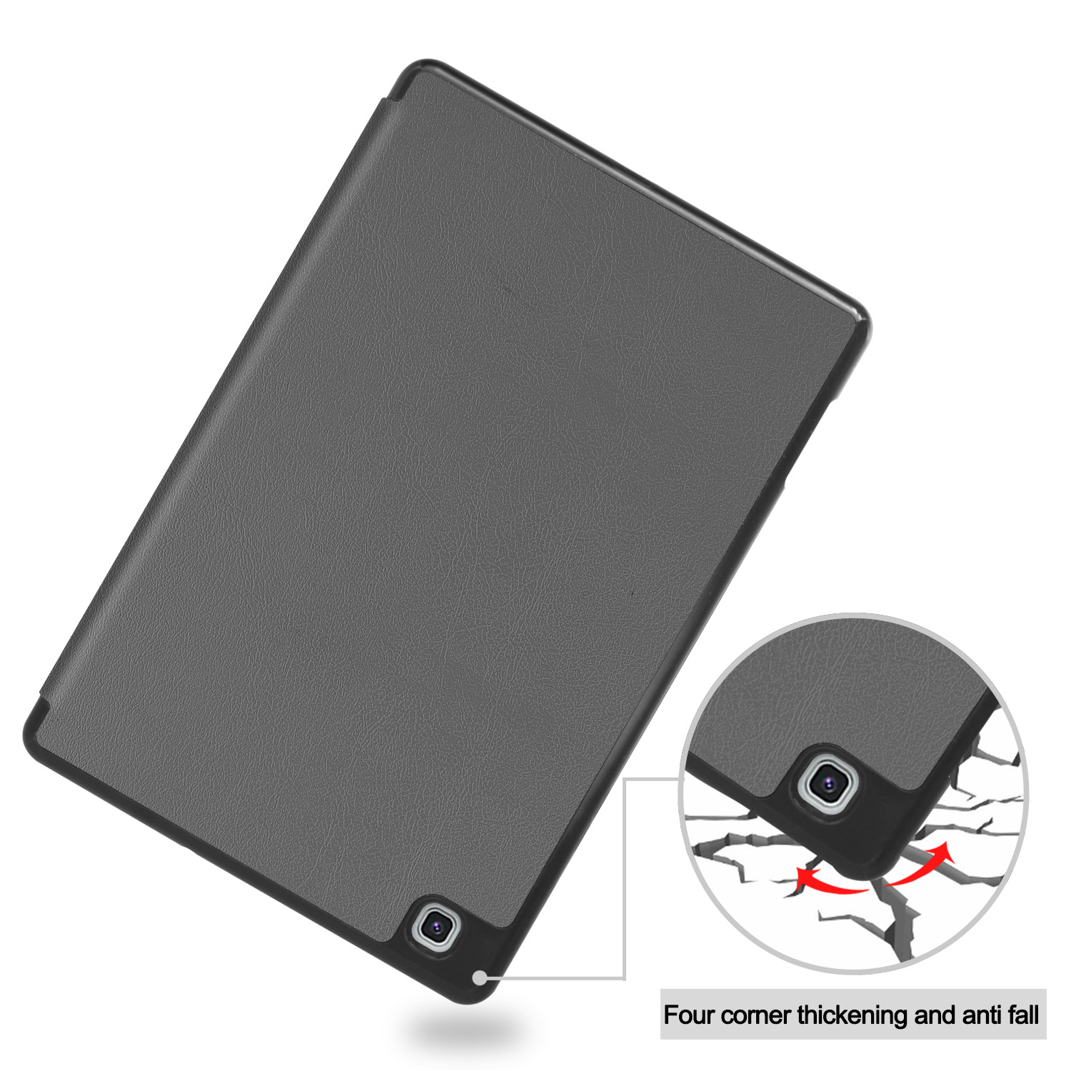 Case for Samsung Galaxy Tab S6 Lite 10.4 Inch 2020 (Model SM-P610/P615), Slim Tri-Fold Stand