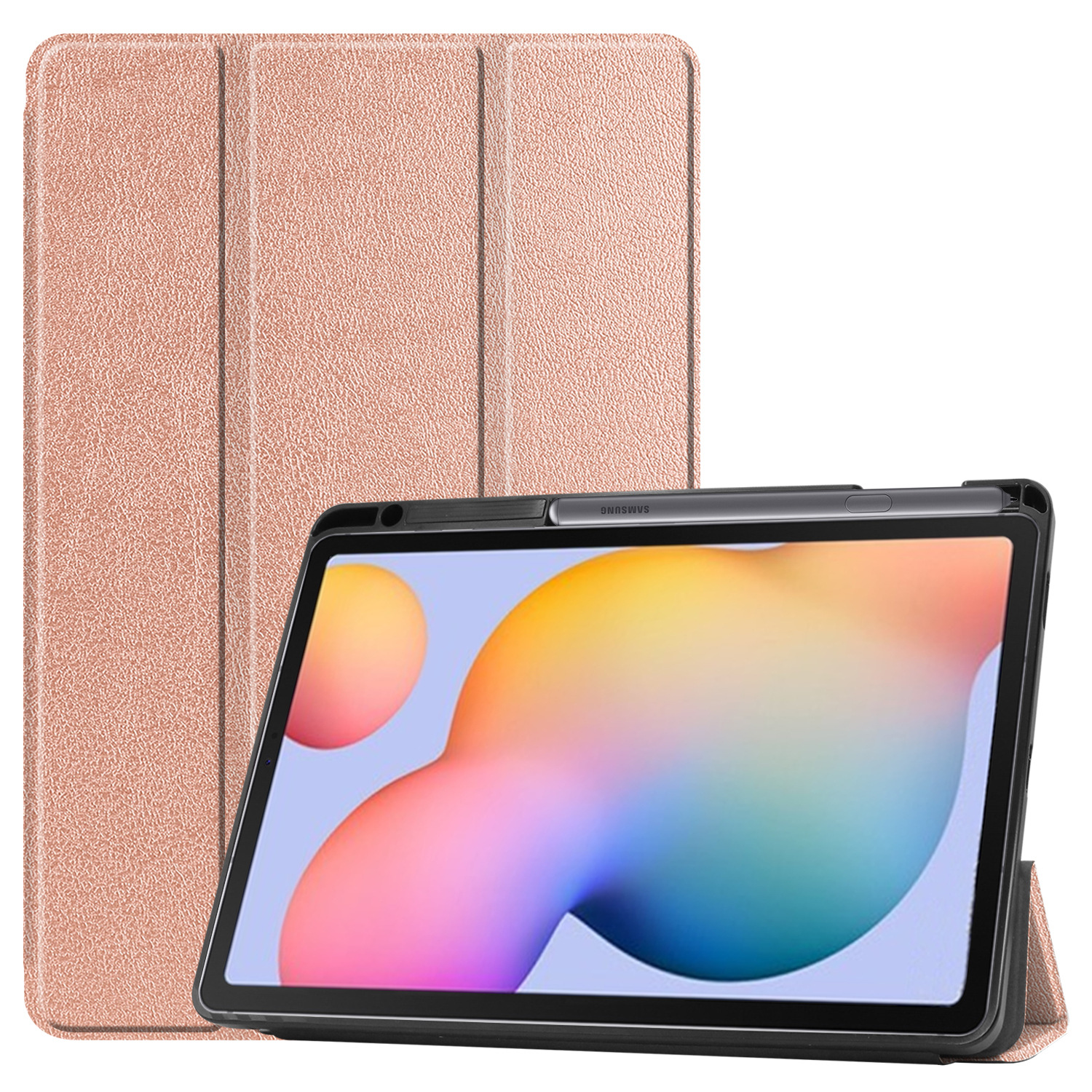 Case for Samsung Galaxy Tab S6 Lite 10.4 Inch 2020 (Model SM-P610/P615), Slim Tri-Fold Stand