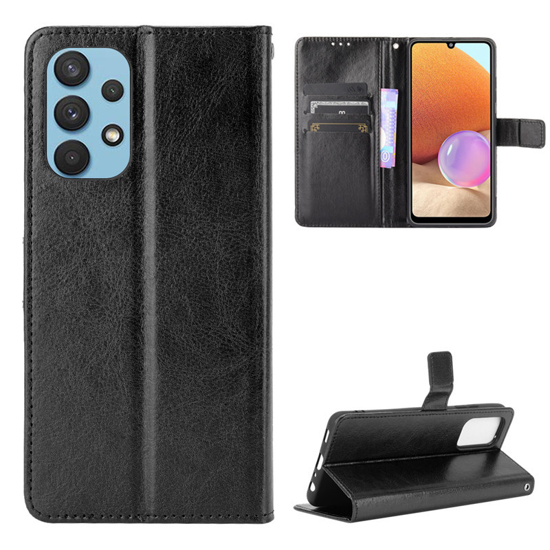 Wallet Leather Phone Case for Samsung Galaxy A32, 6.4&quot; Shockproof Durable Retro Flip Cover