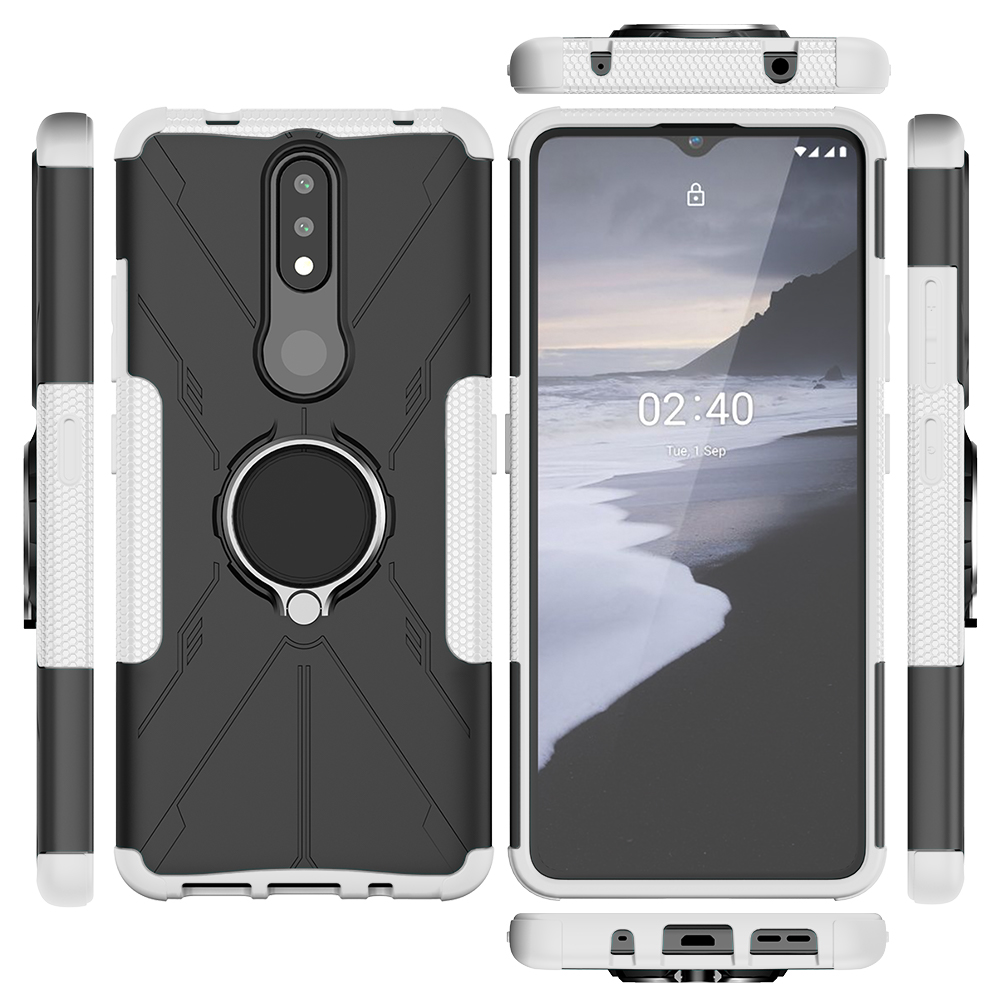 Phone Case for Nokia 2.4 [Drop-protection] with Car Magnetic Ring Holder