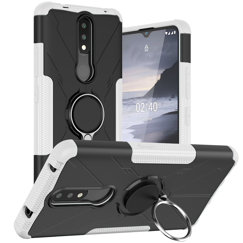 Phone Case for Nokia 2.4 [Drop-protection] with Car Magnetic Ring Holder