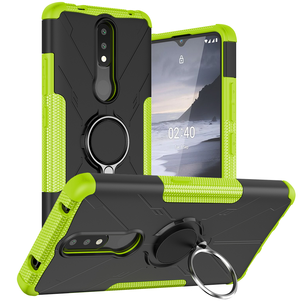 Phone Case for Nokia 2.4 [Drop-protection] with Car Magnetic Ring Holder