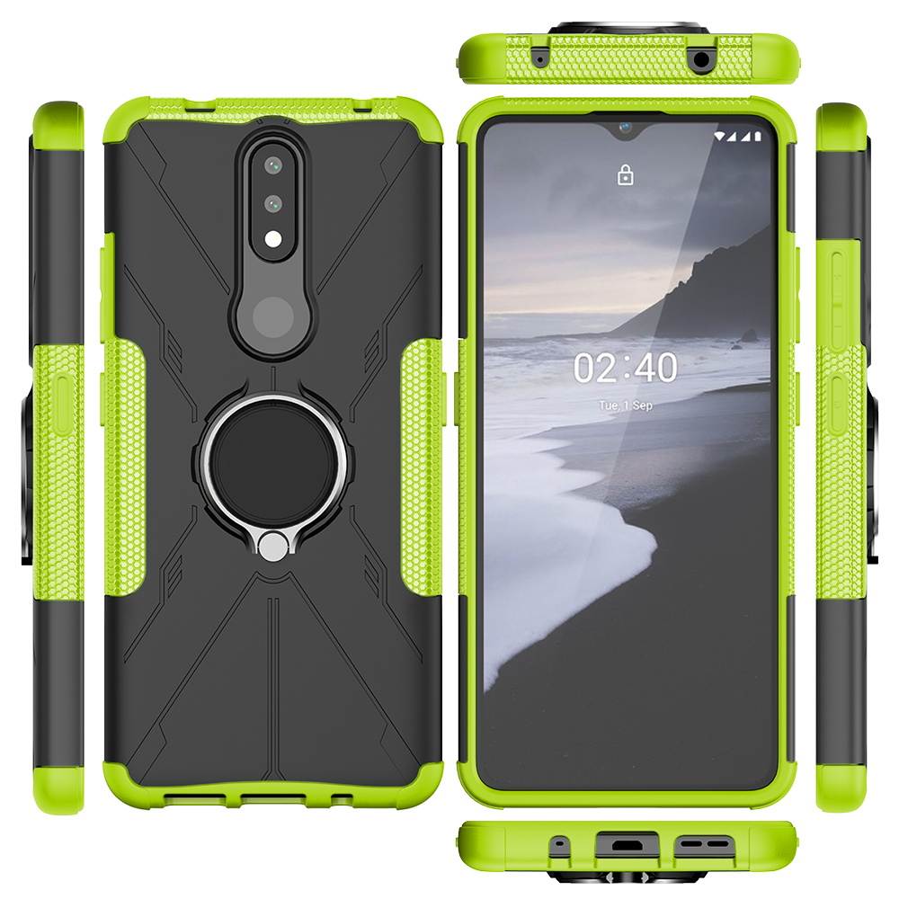 Phone Case for Nokia 2.4 [Drop-protection] with Car Magnetic Ring Holder