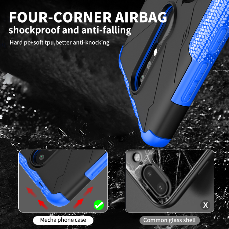 Phone Case for Nokia 2.4 [Drop-protection] with Car Magnetic Ring Holder