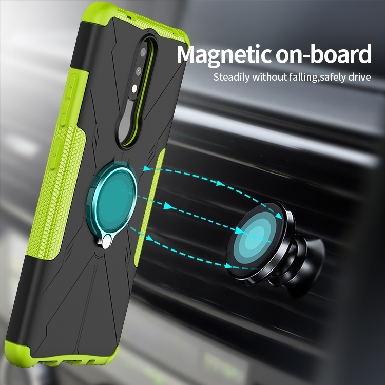 Phone Case for Nokia 2.4 [Drop-protection] with Car Magnetic Ring Holder