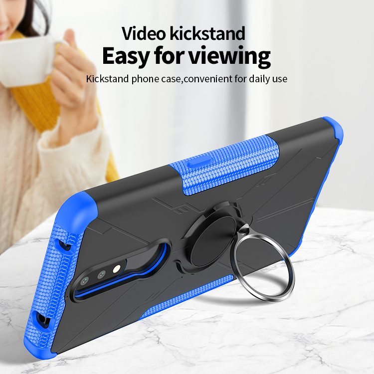 Phone Case for Nokia 2.4 [Drop-protection] with Car Magnetic Ring Holder