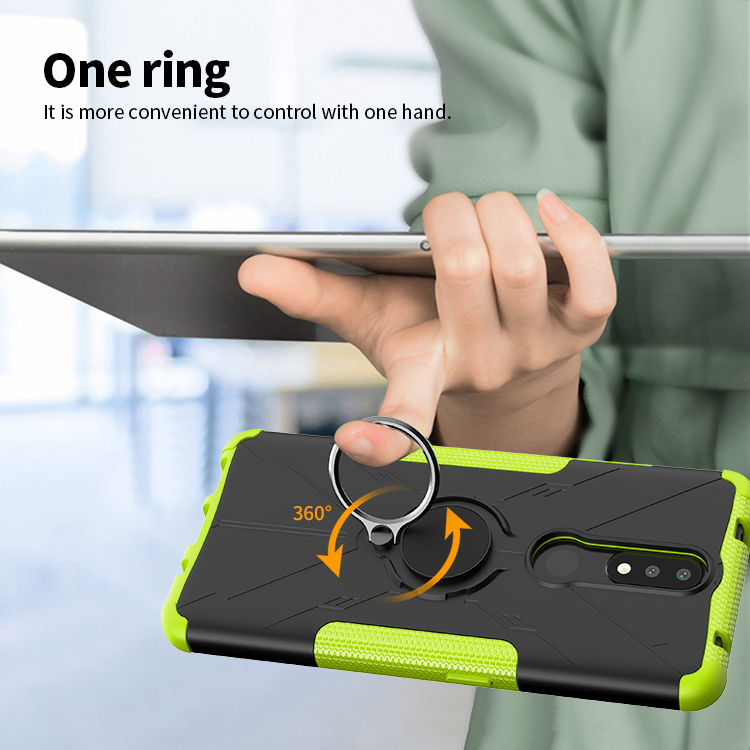 Phone Case for Nokia 2.4 [Drop-protection] with Car Magnetic Ring Holder