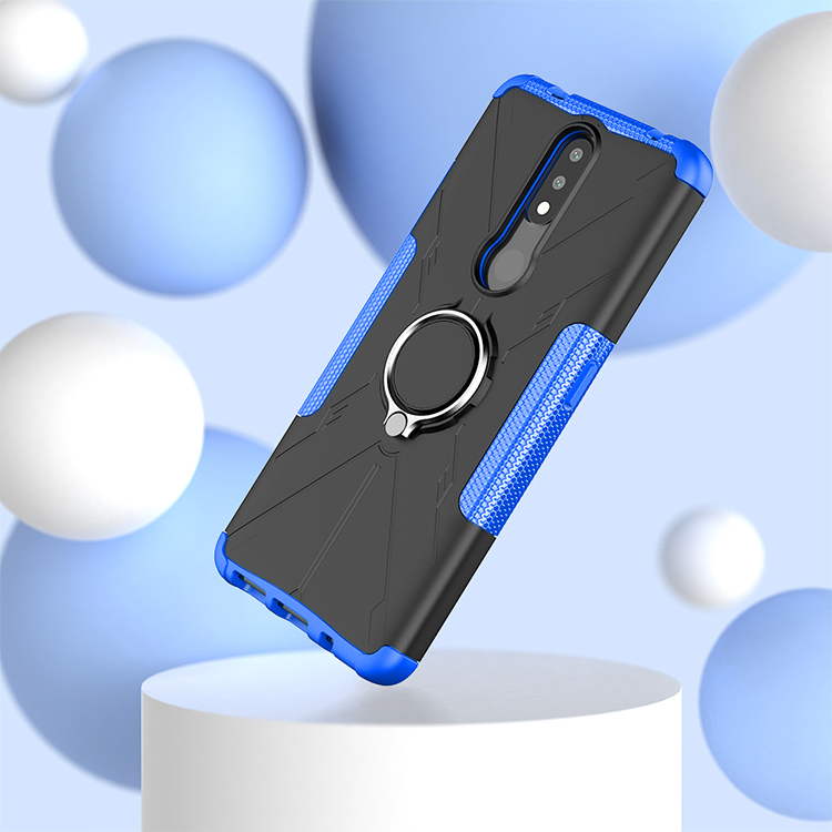 Phone Case for Nokia 2.4 [Drop-protection] with Car Magnetic Ring Holder