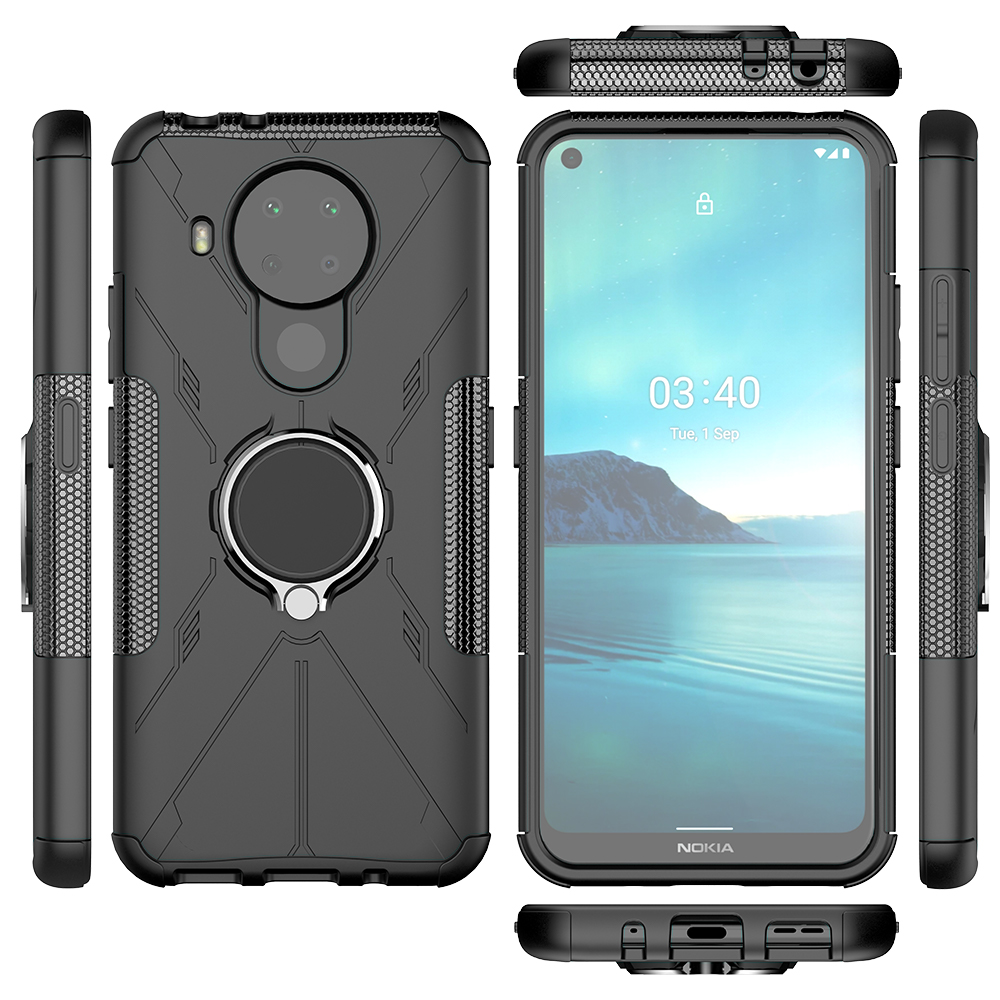 Phone Case for Nokia 3.4 - 6.39&quot; [Drop-protection] with Car Magnetic Ring Holder
