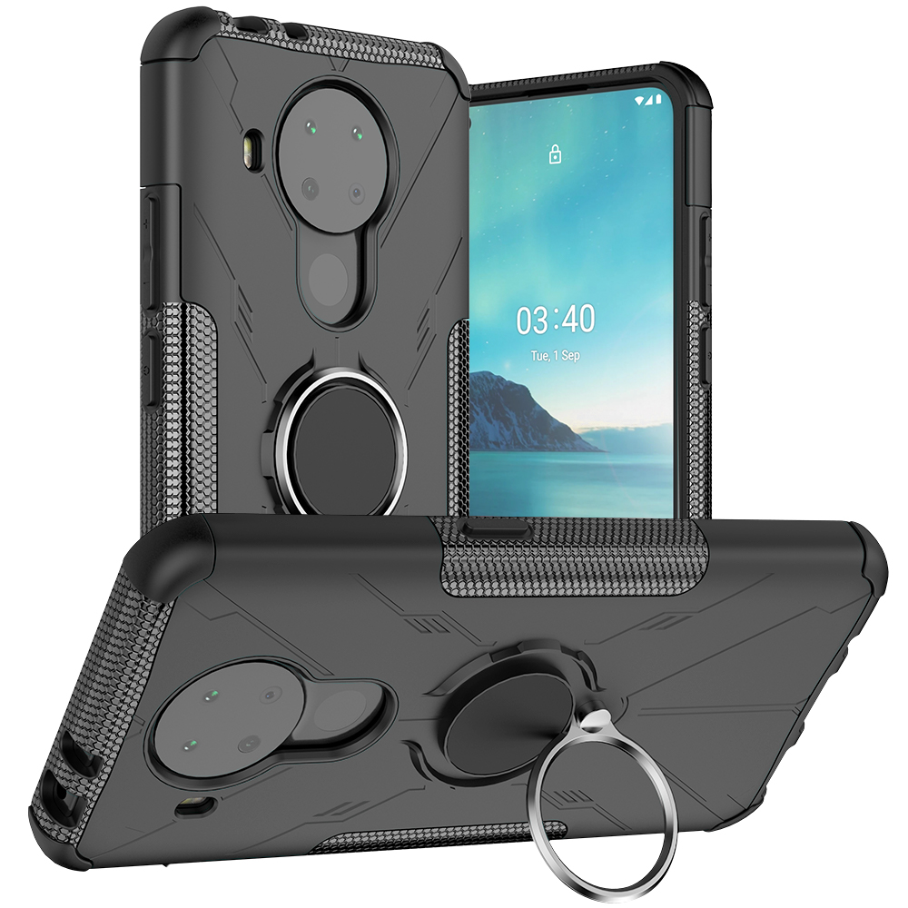 Phone Case for Nokia 3.4 - 6.39&quot; [Drop-protection] with Car Magnetic Ring Holder