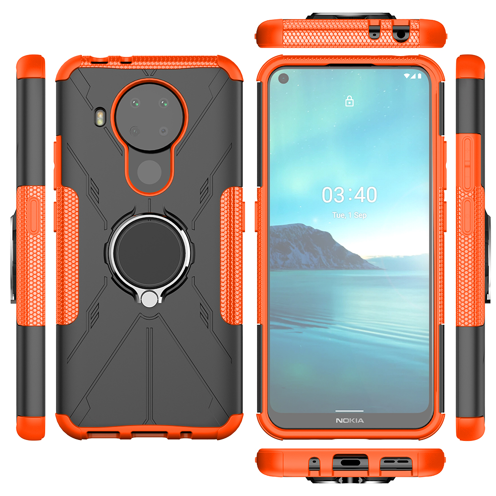 Phone Case for Nokia 3.4 - 6.39&quot; [Drop-protection] with Car Magnetic Ring Holder