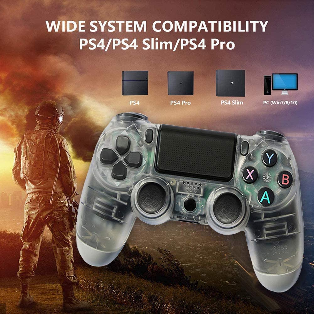 2 Pieces PS4 Game Controller-Double Shock 4 Wireless Controller for Playstation 4-six-axis Joystick