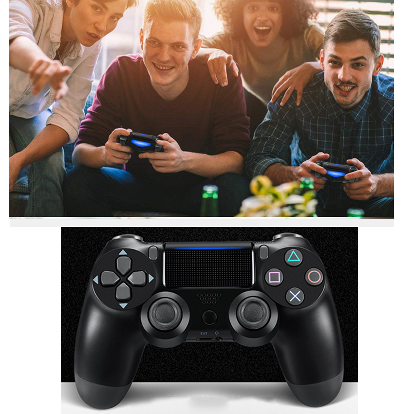 2 Pieces PS4 Game Controller-Double Shock 4 Wireless Controller for Playstation 4-six-axis Joystick