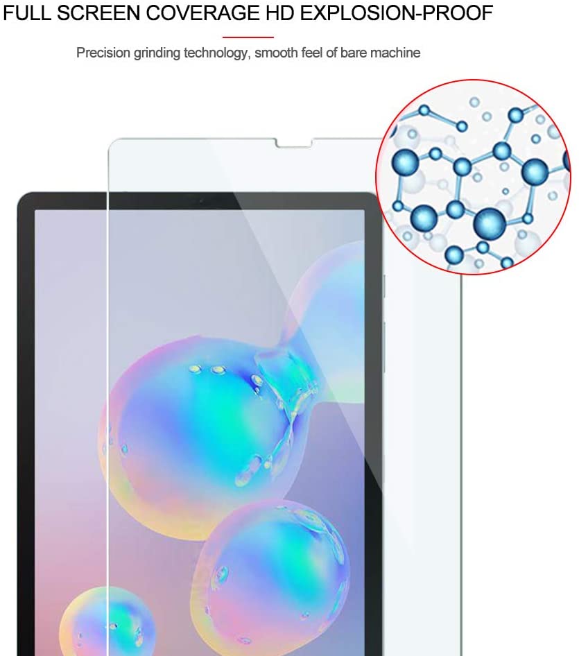 2 Pack Samsung Galaxy Tab S6 10.5&apos;&apos; 9H Hardness Tempered Glass Screen Protector