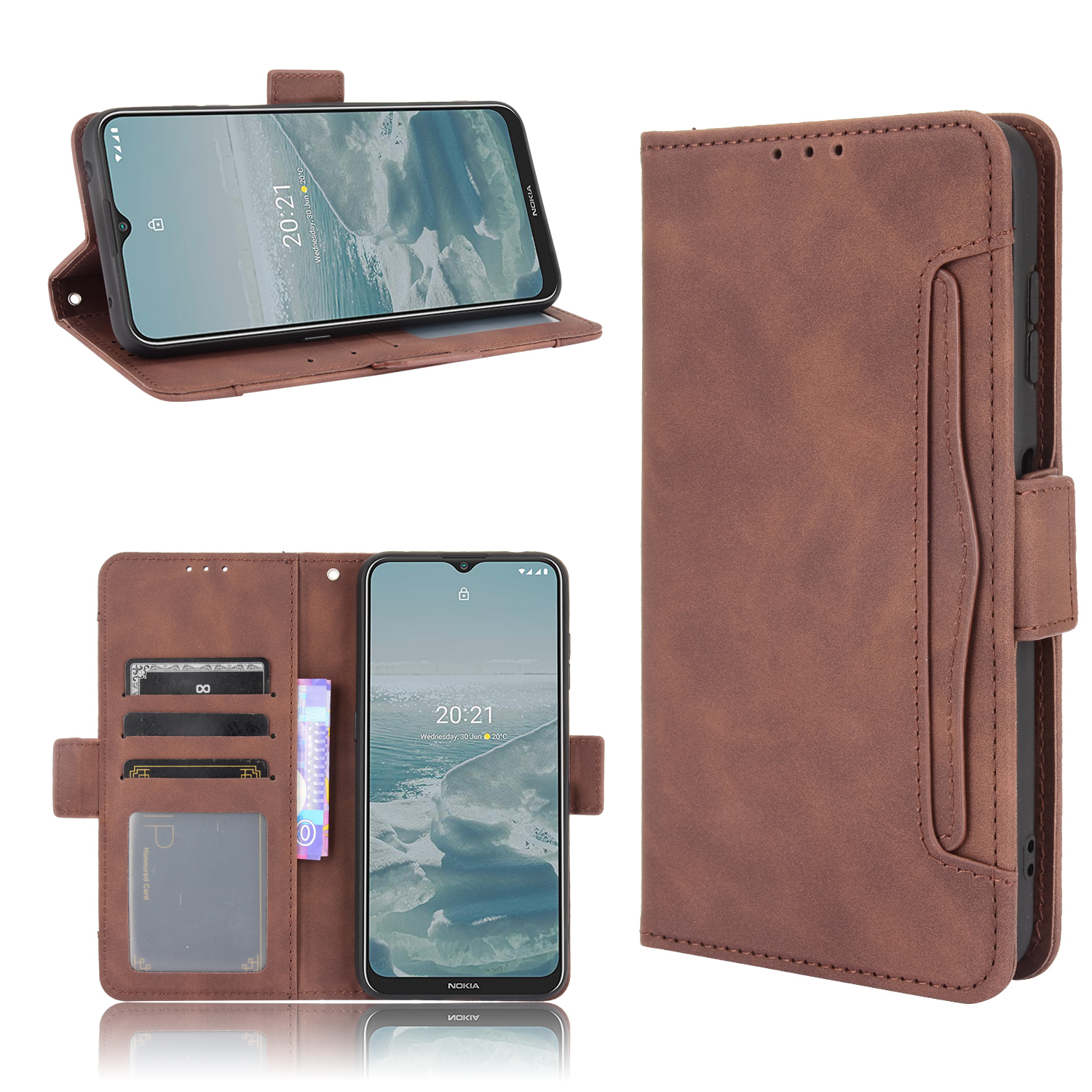 Nokia G10 Case Nokia G20 Case Wallet Leather Phone Case Shockproof Durable Retro Flip Cover