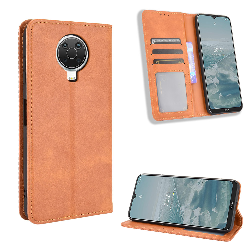 Nokia G10 Case Nokia G20 Case Wallet Leather Phone Case Shockproof Durable Retro Flip Cover