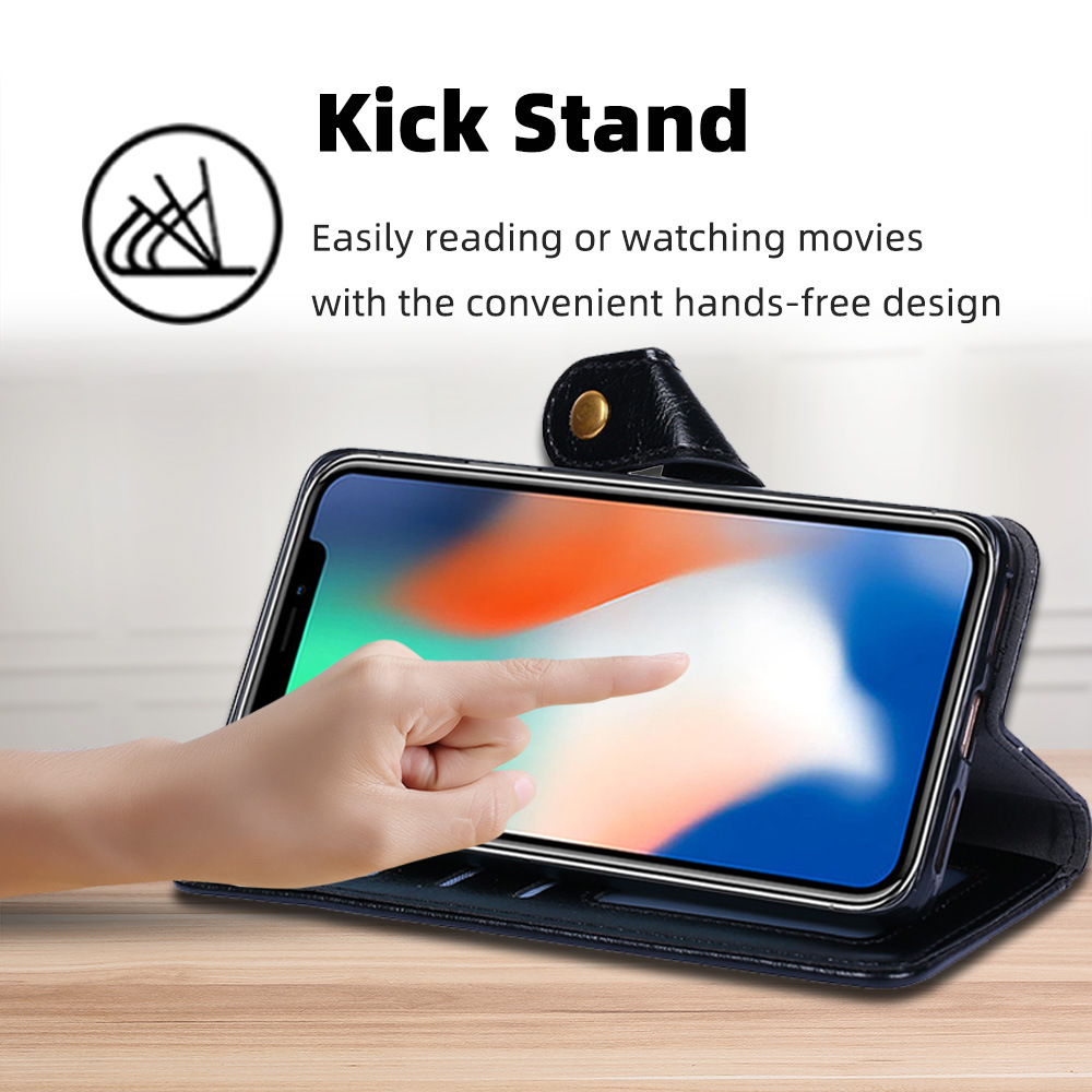 Zipper Phone Cases For Samsung Galaxy A22 4G 6.4'' Flip Cover Wallet Design and Card Slots