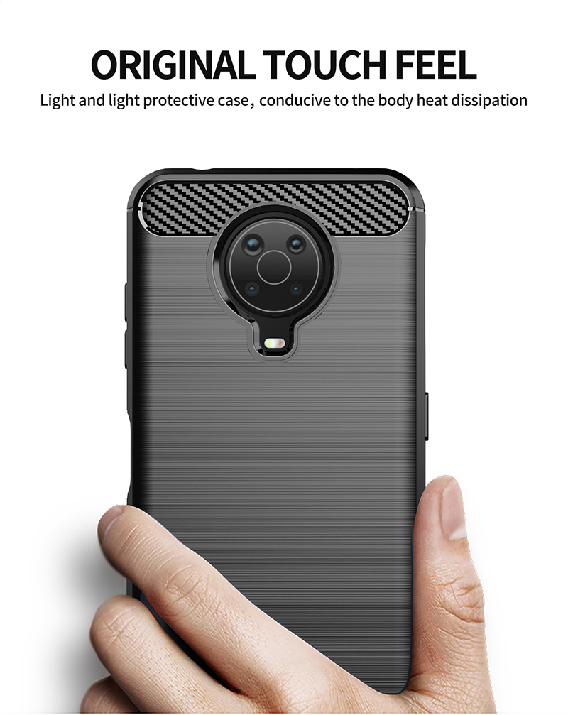 Shinwo - Phone Case for Nokia G10 Nokia G20 Cover Carbon Fiber Soft TPU Back Cover