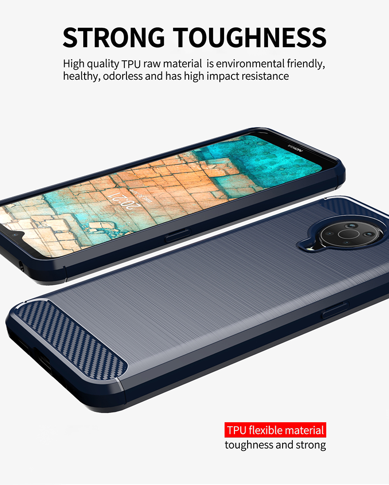 Shinwo - Phone Case for Nokia G10 Nokia G20 Cover Carbon Fiber Soft TPU Back Cover