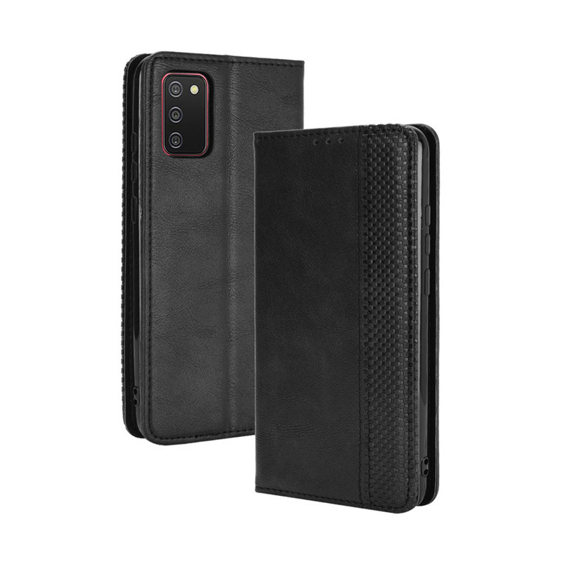 Shinwo Wallet Phone Case For Samsung Galaxy A03S Case Cover [Flip Vintage Leather] Flip Stand Cover