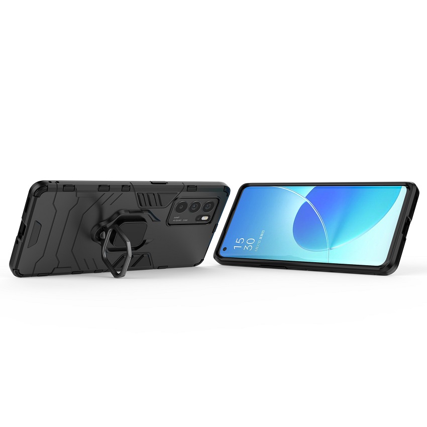 OPPO Reno 6 5G Case,Phone Case for OPPO Reno 6 5G / OPPO Reno6 5G [Drop-protection] with Car Magnetic Ring Holder