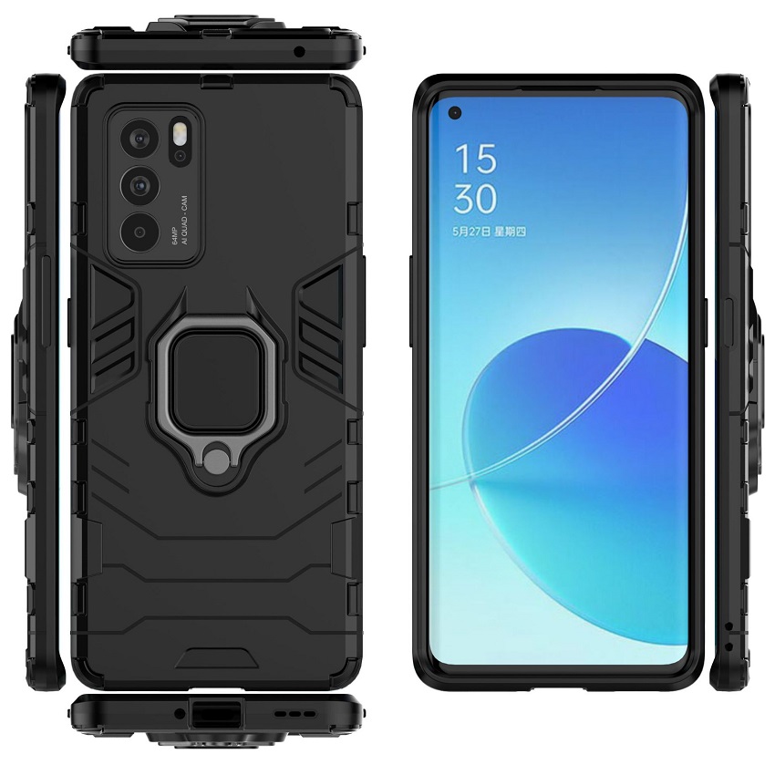 OPPO Reno 6 5G Case,Phone Case for OPPO Reno 6 5G / OPPO Reno6 5G [Drop-protection] with Car Magnetic Ring Holder