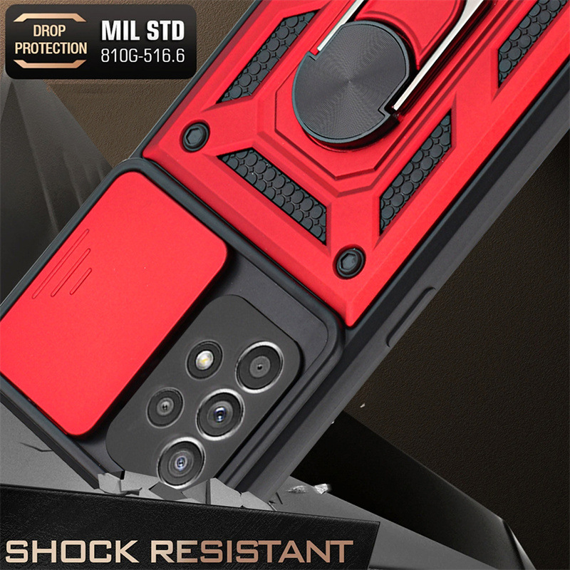 Samsung Galaxy A32 4G Phone Case ,Samsung Galaxy A32 4G TPU+PC Metal Ring Grip Kickstand Protective Case Cover