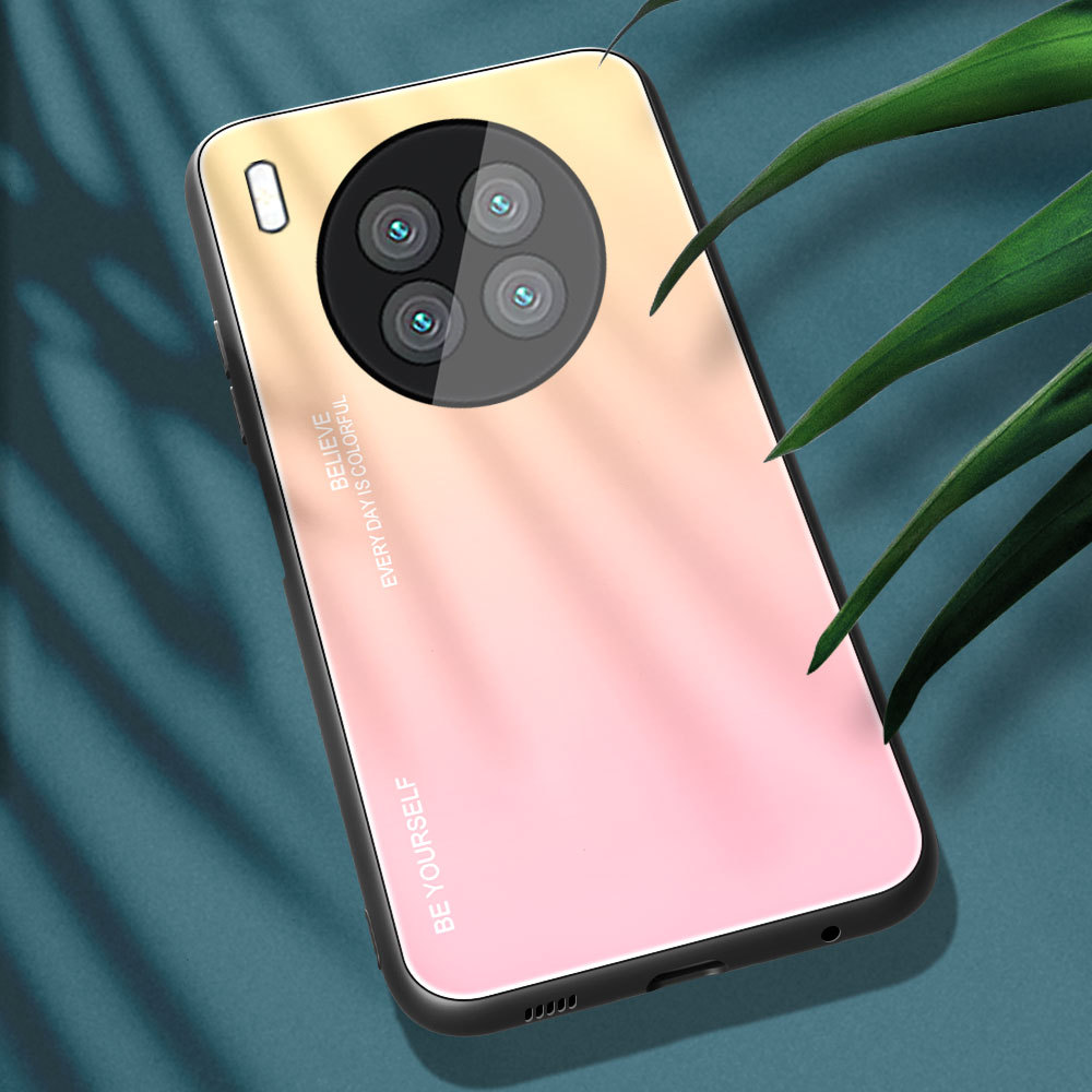 Phone Case for Huawei Nova 8i  SE Pro Mate 40 30 20 Pro Nova 3 7i Phone Case Fashion Anti-shock Gradient Glass Phone Casese