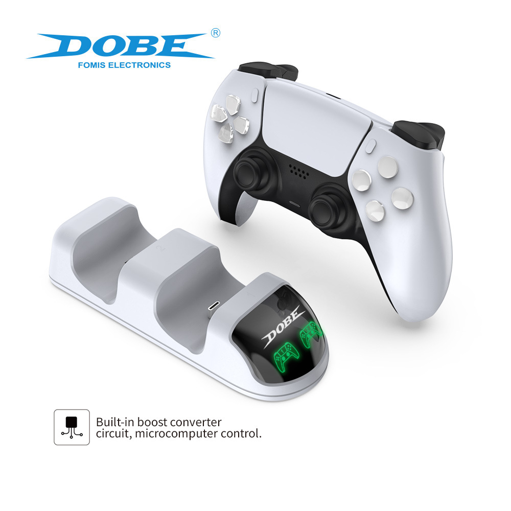 Dual Fast Charger for Playstation 5 Controller Charger Station Charging Cradle Dock Station With LED Indicator for PS5 Gamepads