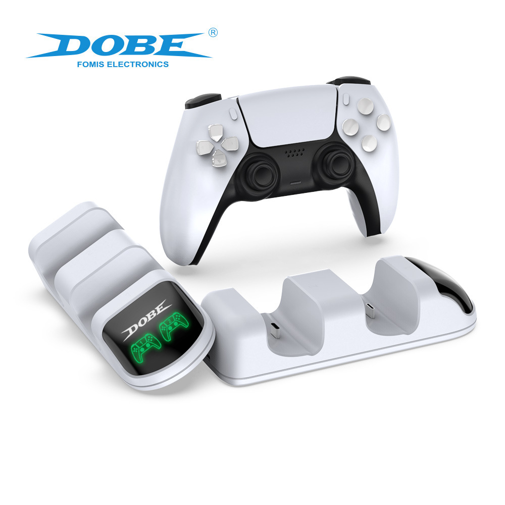 Dual Fast Charger for Playstation 5 Controller Charger Station Charging Cradle Dock Station With LED Indicator for PS5 Gamepads