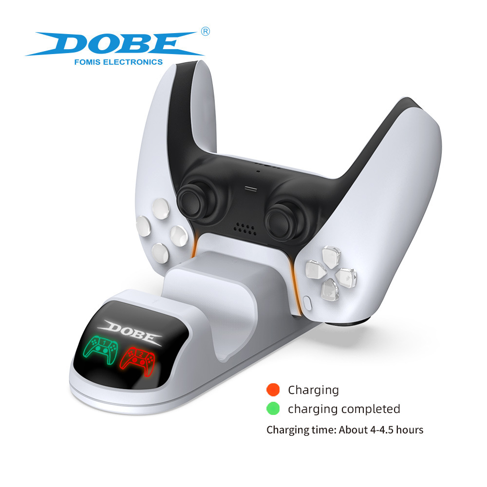 Dual Fast Charger for Playstation 5 Controller Charger Station Charging Cradle Dock Station With LED Indicator for PS5 Gamepads