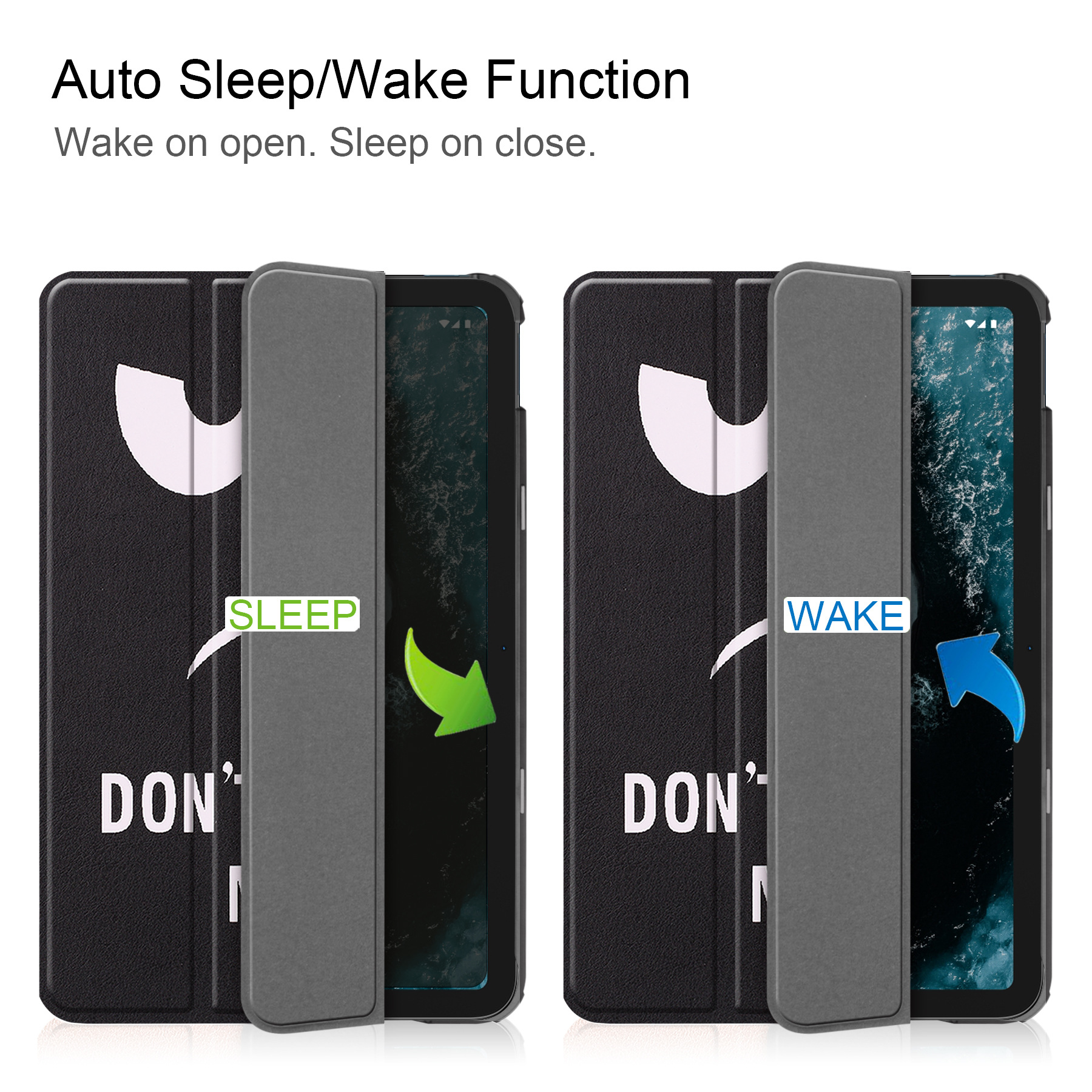 Flip Folio Tablet Case for Nokia T20 Case PU Leather Smart Case with Auto Wake Function
