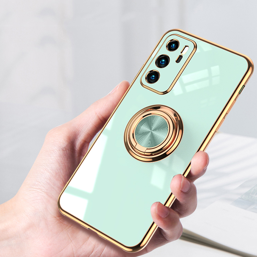 Phone Case for Xiaomi Mi 11T Pro 10T Pro Mi 10 Pro Mi 11 Lite 11 Pro Ultra Redmi Note 10S 10 Pro Note 11 Pro Poco F3 Poco X3 GT K30 K40 Pro Electroplating TPU Case with Roating Ring Stand